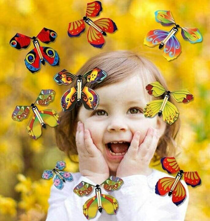 Wind-Up Flying Butterfly Surprise Card Insert Toy for Greeting Cards Books Party Favors