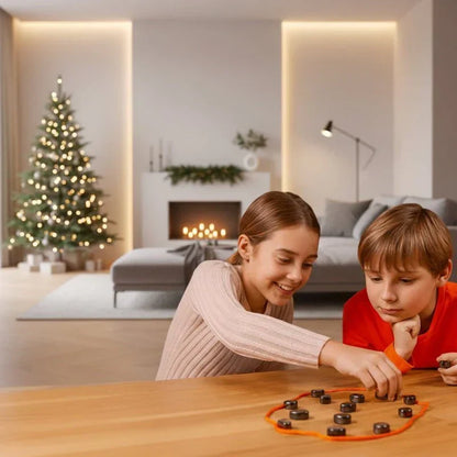 Jeu d'échecs magnétique portable – Jeu de stratégie format voyage avec aimants puissants – Plateau pliable pour enfants et adultes – Jeu intérieur et extérieur