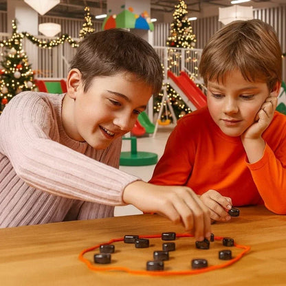 Jeu d'échecs magnétique portable – Jeu de stratégie format voyage avec aimants puissants – Plateau pliable pour enfants et adultes – Jeu intérieur et extérieur