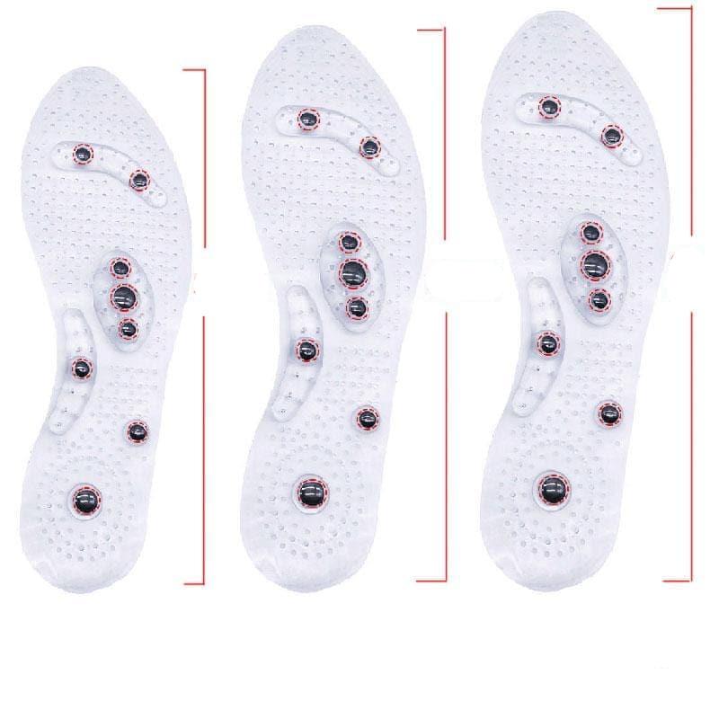 Magnetic Acupressure Insoles for Weight Support & Circulation | Reflexology Foot Massage Pads for Walking | Universal Trim-to-Fit Design