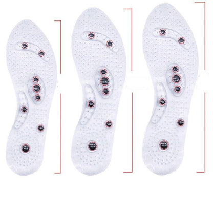 Magnetic Acupressure Insoles for Weight Support & Circulation | Reflexology Foot Massage Pads for Walking | Universal Trim-to-Fit Design