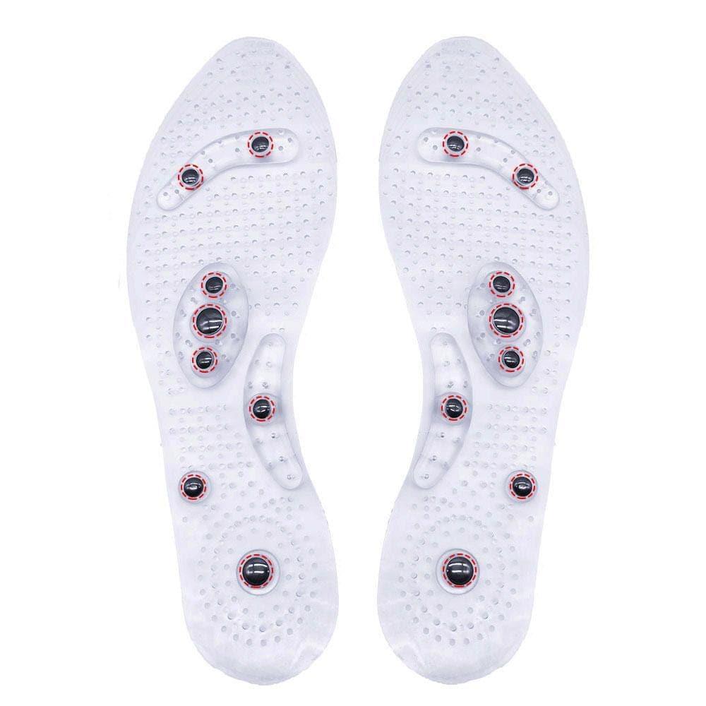 Magnetic Acupressure Insoles for Weight Support & Circulation | Reflexology Foot Massage Pads for Walking | Universal Trim-to-Fit Design
