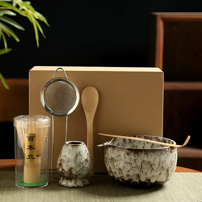 Matchira – Set de préparation traditionnel pour thé matcha (6 pièces)