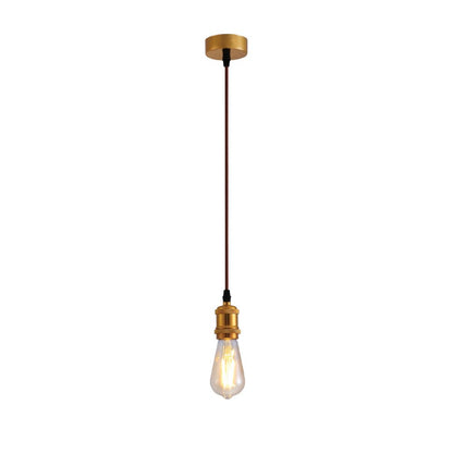 Retro Edison Socket Hanging Lamp with 61-Inch Adjustable Cord for Dining Tables and Kitchen Islands