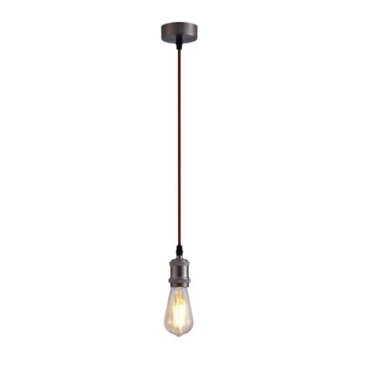 Retro Edison Socket Hanging Lamp with 61-Inch Adjustable Cord for Dining Tables and Kitchen Islands