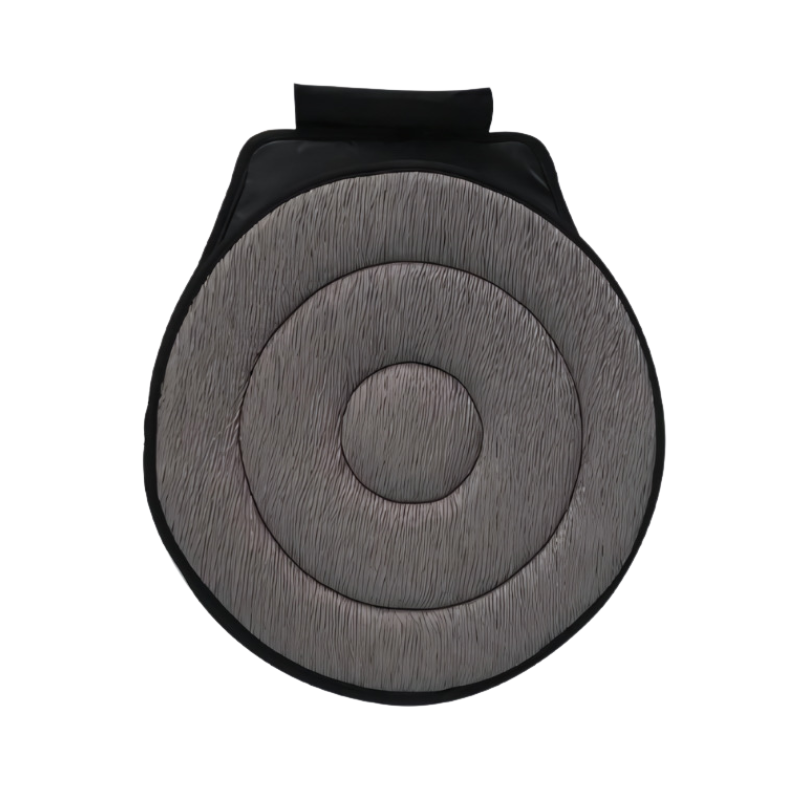 Coussin de transfert rotatif pivotant à 360° en mousse à mémoire de forme pour voitures, fauteuils roulants et chaises de bureau, aide à la mobilité, noir et gris
