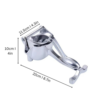 Heavy-Duty Manual Citrus Juicer Press – Aluminum Lever Squeezer for Oranges, Lemons & Limes – Easy Hand-Held Fresh Juice Extractor for