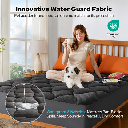 ComfortGuard | Protège-matelas imperméable à poches profondes | Respirant et silencieux pour un confort de sommeil optimal