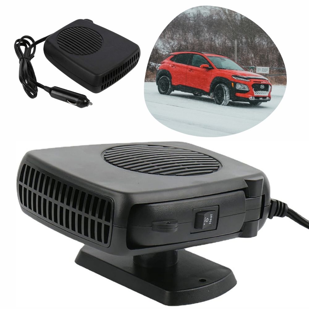 Portable 12V Car Heater 150W/300W Ceramic Fan for Quick Window Defrosting & Cabin Warmth in Winter