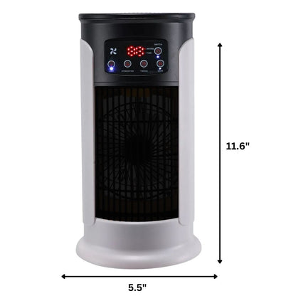 Personal Evaporative Air Cooler with Humidifier 18W Freestanding Fan Tower for Bedroom Dorm Office Desktop Tabletop Rooms