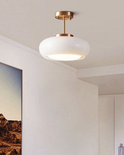 Spherical Glass Hanging Light 16 Inches Warm Glow Iron Frame E27 Socket for Kitchen Island Dining Room Modern Downlight Fixture
