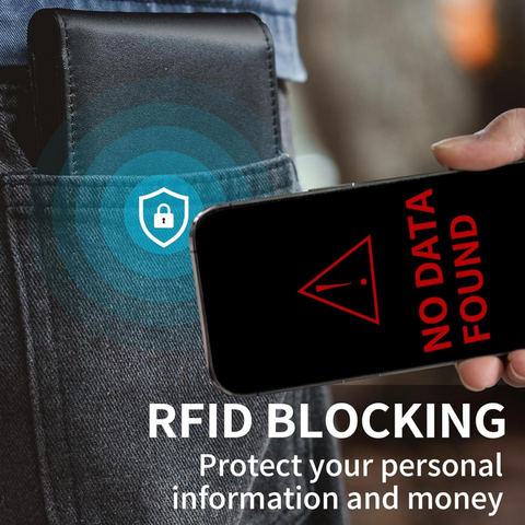 Genuine Leather Men's Wallet with RFID Protection | Slim Bifold Design for Secure Storage
