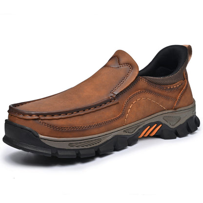 Men's Slip-On Footbed Loafers for All-Day Arch Support & Alignment | Cushioned Walking Sneakers with Ergonomic Sole for Pain Relief &