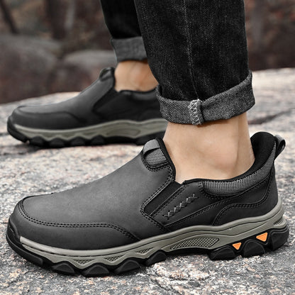 Men's Arch Support Slip-On Loafers for All-Day Walking & Standing | Posture-Correcting Footbed
