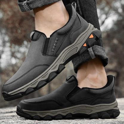 Men's Arch Support Slip-On Loafers for All-Day Walking & Standing | Posture-Correcting Footbed