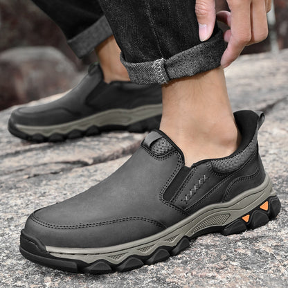 Men's Arch Support Slip-On Loafers for All-Day Walking & Standing | Posture-Correcting Footbed