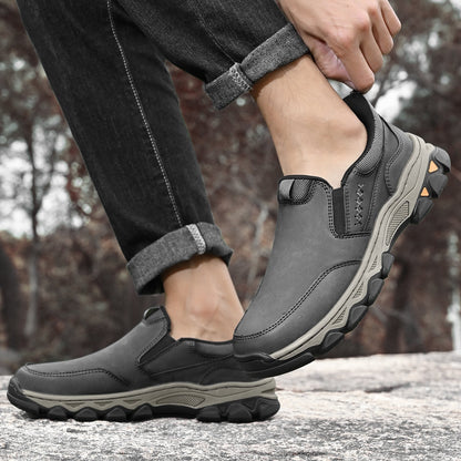 Men's Arch Support Slip-On Loafers for All-Day Walking & Standing | Posture-Correcting Footbed