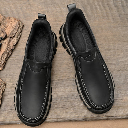 Men's Slip-On Footbed Loafers for All-Day Arch Support & Alignment | Cushioned Walking Sneakers with Ergonomic Sole for Pain Relief &