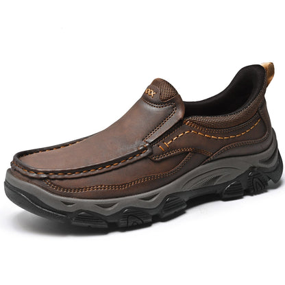 Men's Slip-On Footbed Loafers for All-Day Arch Support & Alignment | Cushioned Walking Sneakers with Ergonomic Sole for Pain Relief &