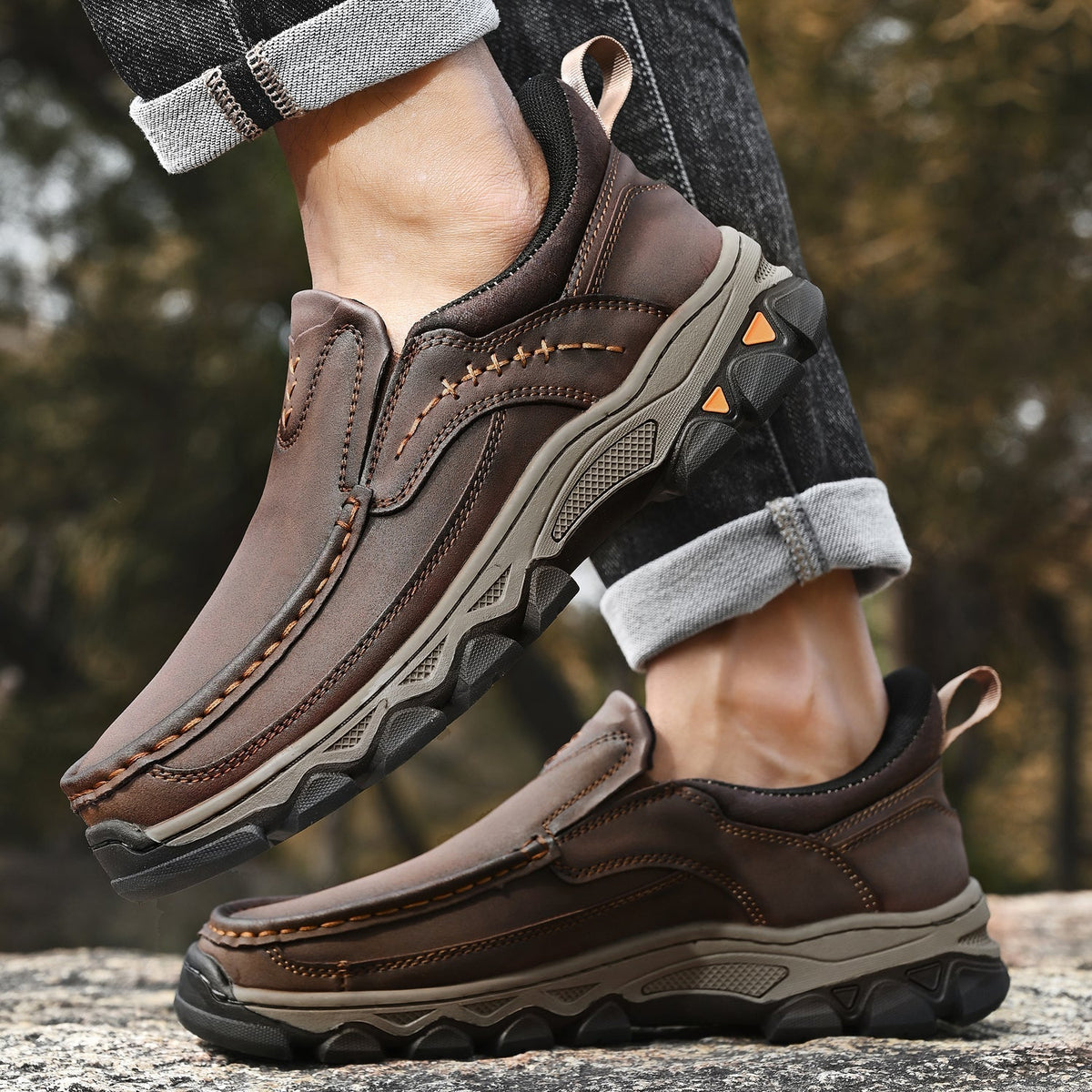 Men's Arch Support Loafers for All-Day Comfort & Posture Alignment – Cushioned Sole, Non-Slip Tread, Breathable Upper – Perfect for Work