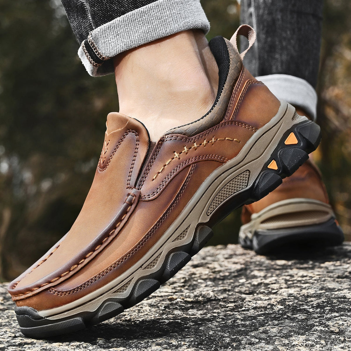 Men's Arch Support Loafers for All-Day Comfort & Posture Alignment – Cushioned Sole, Non-Slip Tread, Breathable Upper – Perfect for Work