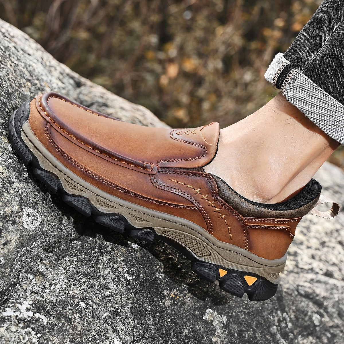 Men's Arch Support Loafers for All-Day Comfort & Posture Alignment – Cushioned Sole, Non-Slip Tread, Breathable Upper – Perfect for Work