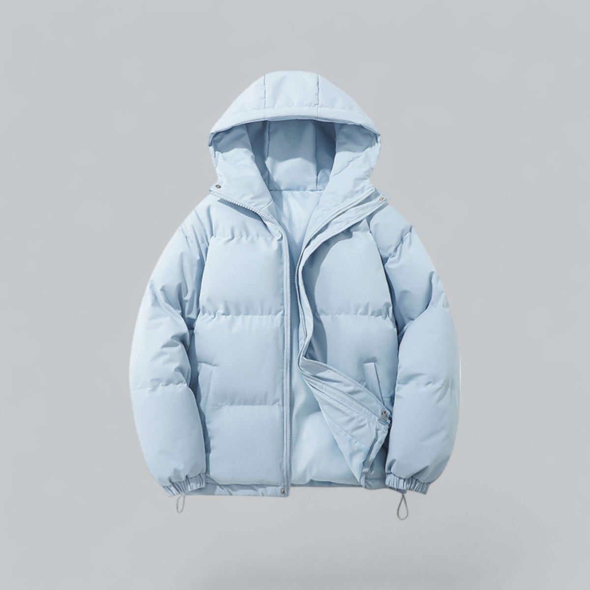 Insulated Button-Front Parka with Removable Hood for Men – Cold Weather Outerwear for Winter Commutes & Outdoor Activities