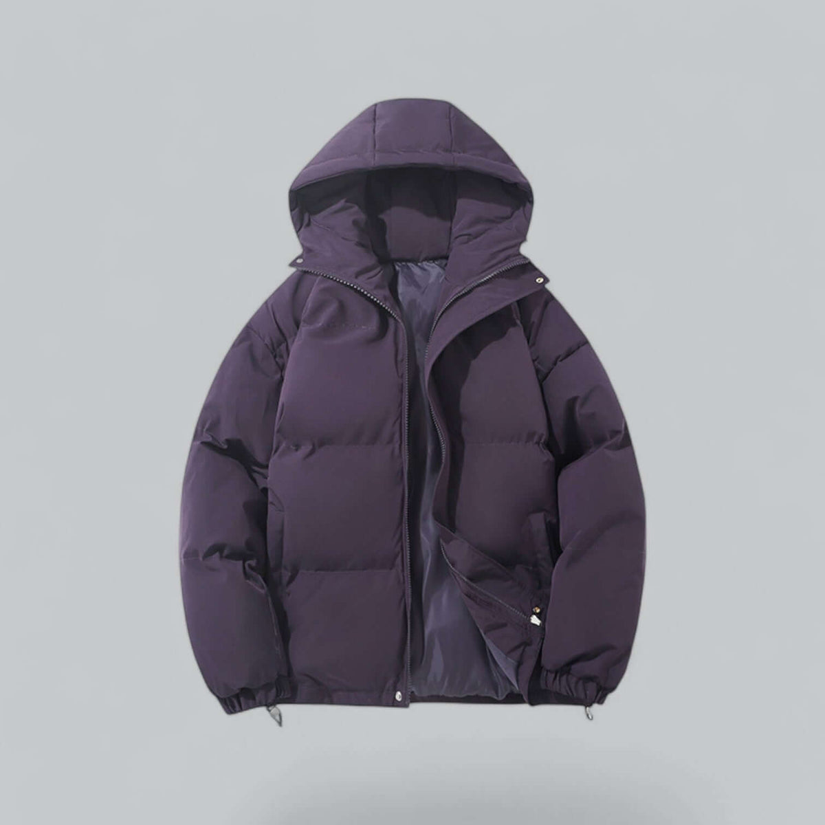 Insulated Button-Front Parka with Removable Hood for Men – Cold Weather Outerwear for Winter Commutes & Outdoor Activities