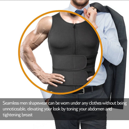 Thermal Compression Workout Tank for Men – Heat-Activated Sweat Enhancer for Fitness & Core Support