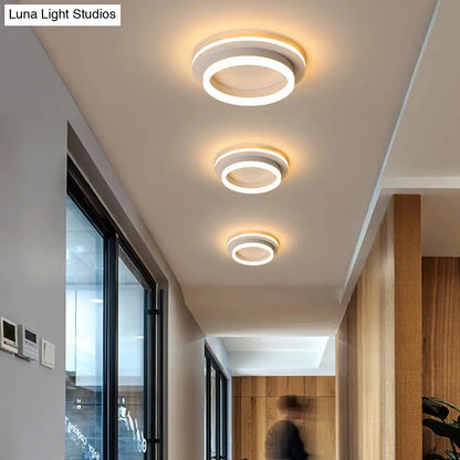 Compact Round & Square LED Ceiling Light for Hallways, Entryways, Bathrooms – Modern Low-Profile Design, 10-Inch Acrylic Lens, Dimmable