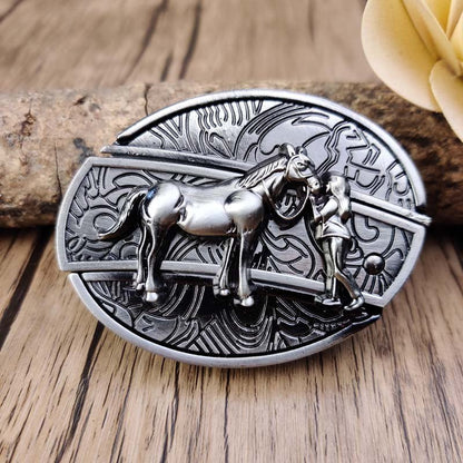 Western Accessory Clasp with Concealed Utility Feature for 1.5 in Straps | Decorative Zinc Alloy Hardware for Ranch, Rodeo & Everyday Wear