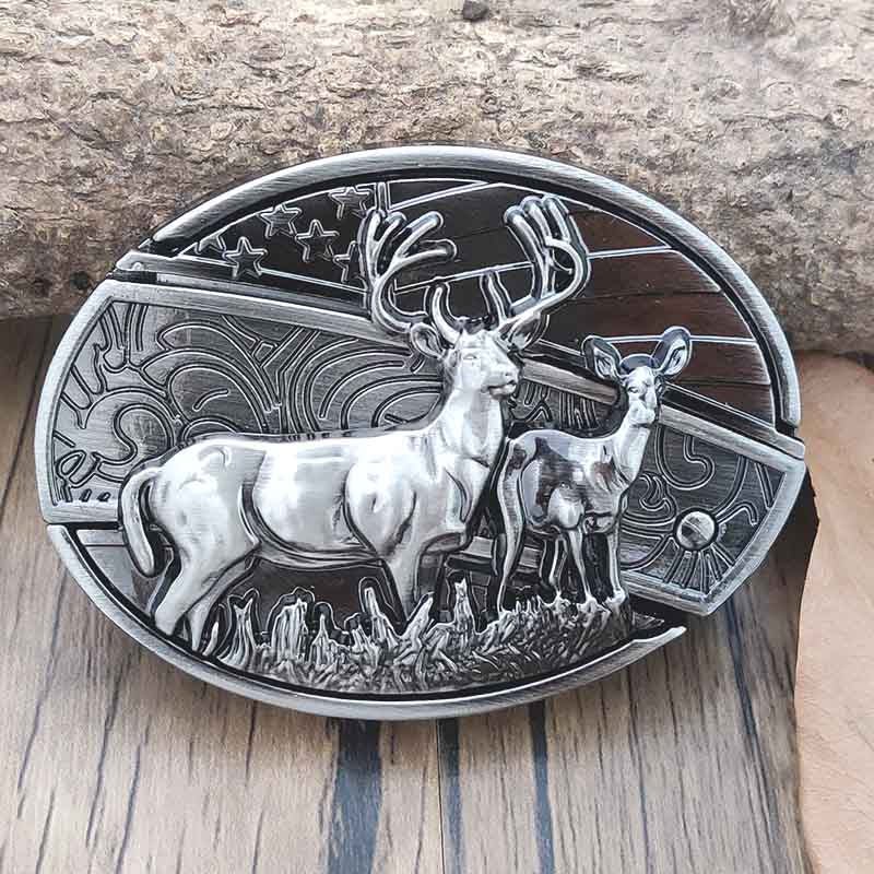 Western Accessory Clasp with Concealed Utility Feature for 1.5 in Straps | Decorative Zinc Alloy Hardware for Ranch, Rodeo & Everyday Wear