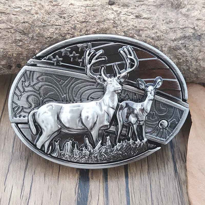 Western Engraved Zinc Alloy Accessory for 1.5 in Straps with Concealed Utility Tool for Men | Rodeo Ranch Rider Apparel