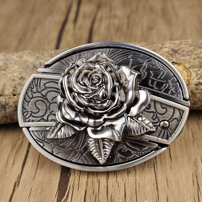 Western Accessory Clasp with Concealed Utility Feature for 1.5 in Straps | Decorative Zinc Alloy Hardware for Ranch, Rodeo & Everyday Wear