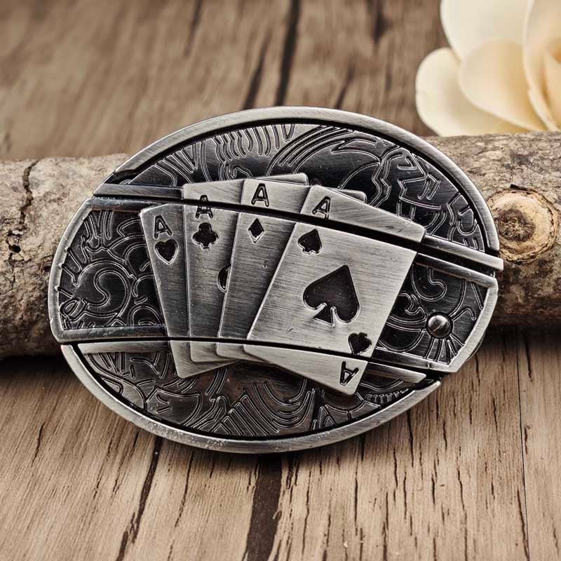 Western Accessory Clasp with Concealed Utility Feature for 1.5 in Straps | Decorative Zinc Alloy Hardware for Ranch, Rodeo & Everyday Wear