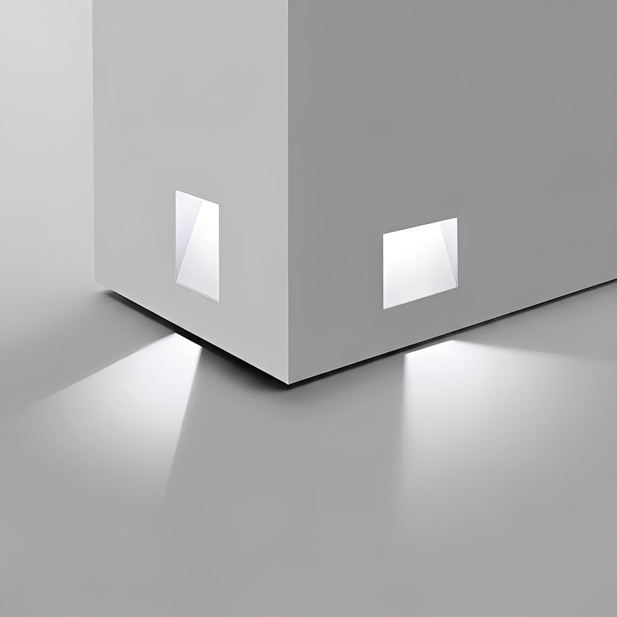 Applique LED encastrable pour escaliers et couloirs avec détecteur de mouvement – Veilleuse automatique extra-plate, 3W, boîtier en aluminium, faisceau 110° – Choo