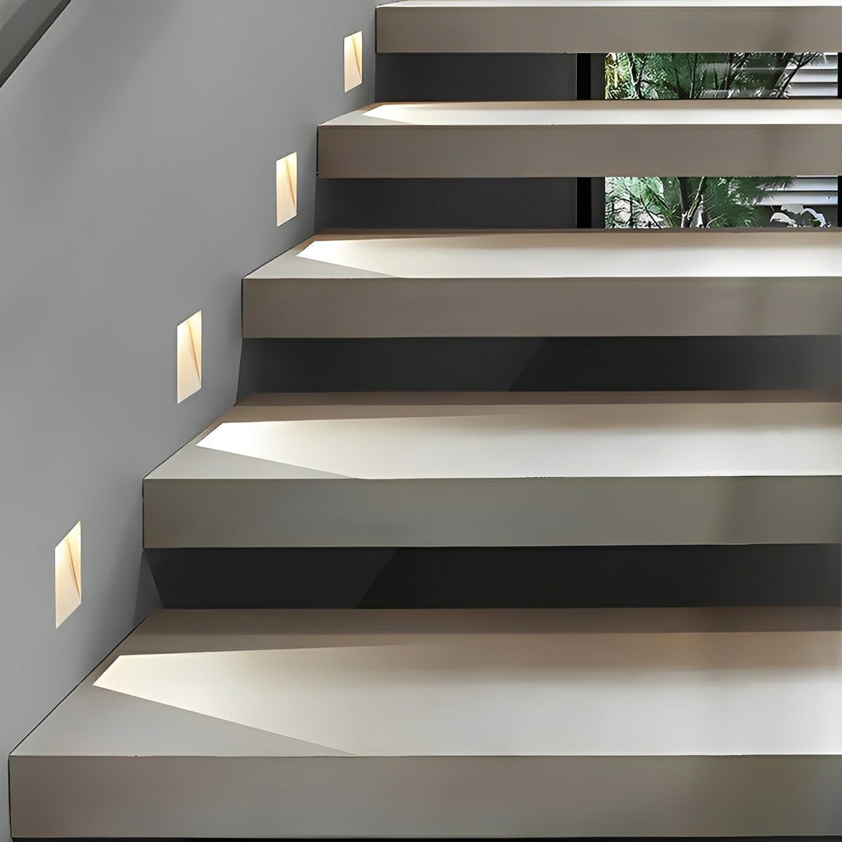 Applique LED encastrable pour escaliers et couloirs avec détecteur de mouvement – Veilleuse automatique extra-plate, 3W, boîtier en aluminium, faisceau 110° – Choo