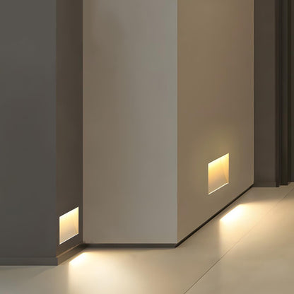 Applique LED encastrable pour escaliers et couloirs avec détecteur de mouvement – Veilleuse automatique extra-plate, 3W, boîtier en aluminium, faisceau 110° – Choo
