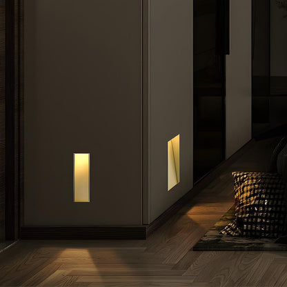 Applique LED encastrable pour escaliers et couloirs avec détecteur de mouvement – Veilleuse automatique extra-plate, 3W, boîtier en aluminium, faisceau 110° – Choo