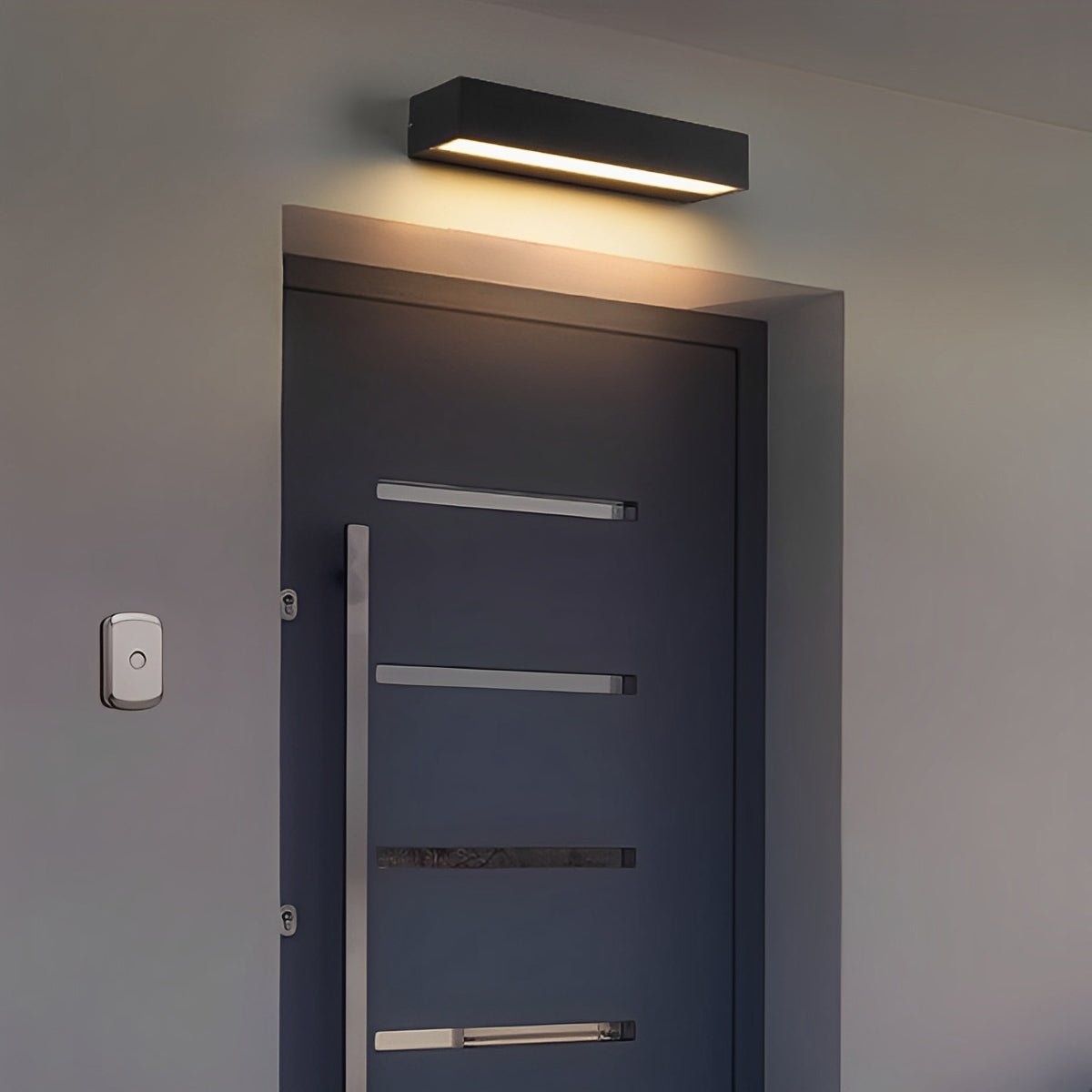 LED Exterior Sconce Fixture 8-32 Inch Hardwired IP65 Waterproof Black Aluminum for Porch Patio Garage Courtyard Stairway Hallway