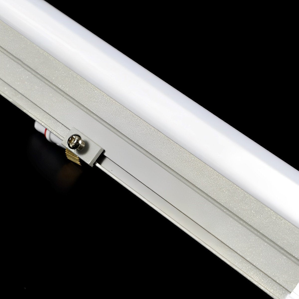 Recessed Aluminum Strip Light for Building Facades 12W Per Foot Waterproof Outdoor Wall Lighting for Commercial Architecture and Residential
