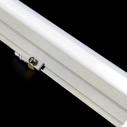 Recessed Aluminum Strip Light for Building Facades 12W Per Foot Waterproof Outdoor Wall Lighting for Commercial Architecture and Residential