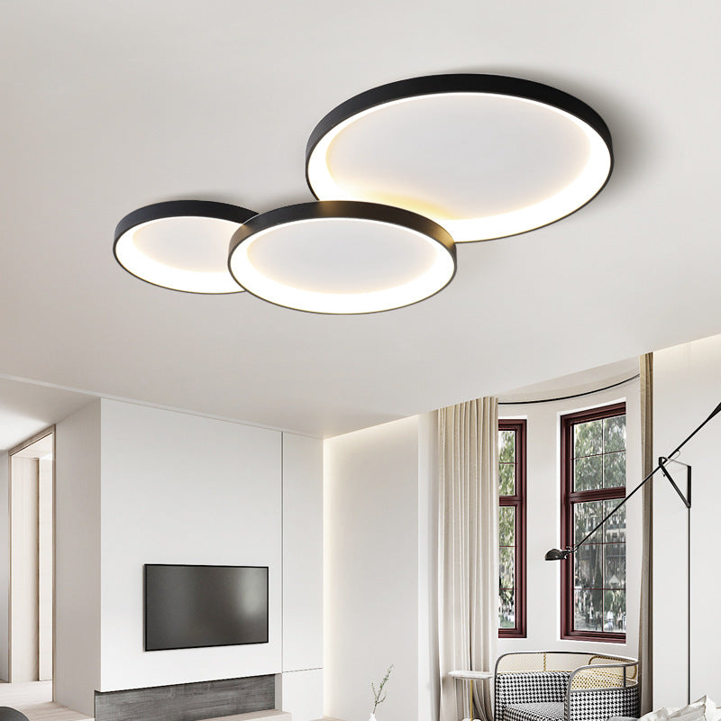 Modern LED Ceiling Light Fixture – Sleek Metal & Acrylic Design for Dining Room, Kitchen & Bar – Contemporary Flush Mount Lighting 20 in