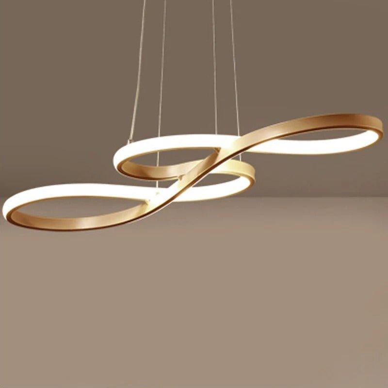 Adjustable Ring Ceiling Light with Remote Dimmable LED 37 in Gold for Dining Room Kitchen Island Modern Hanging Fixture 3-Color Temperature