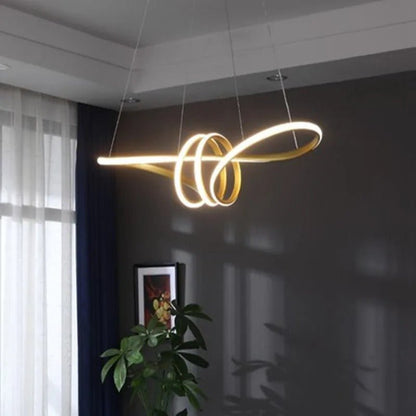 Adjustable Ring Ceiling Light with Remote Dimmable LED 37 in Gold for Dining Room Kitchen Island Modern Hanging Fixture 3-Color Temperature