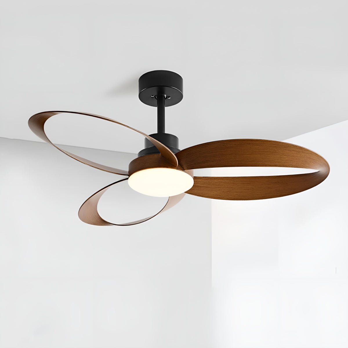 42 Inch Reversible Ceiling Fan with LED Light | 6-Speed Remote Control for Bedroom Living Room | Adjustable Color Temperature 3000K-6000K