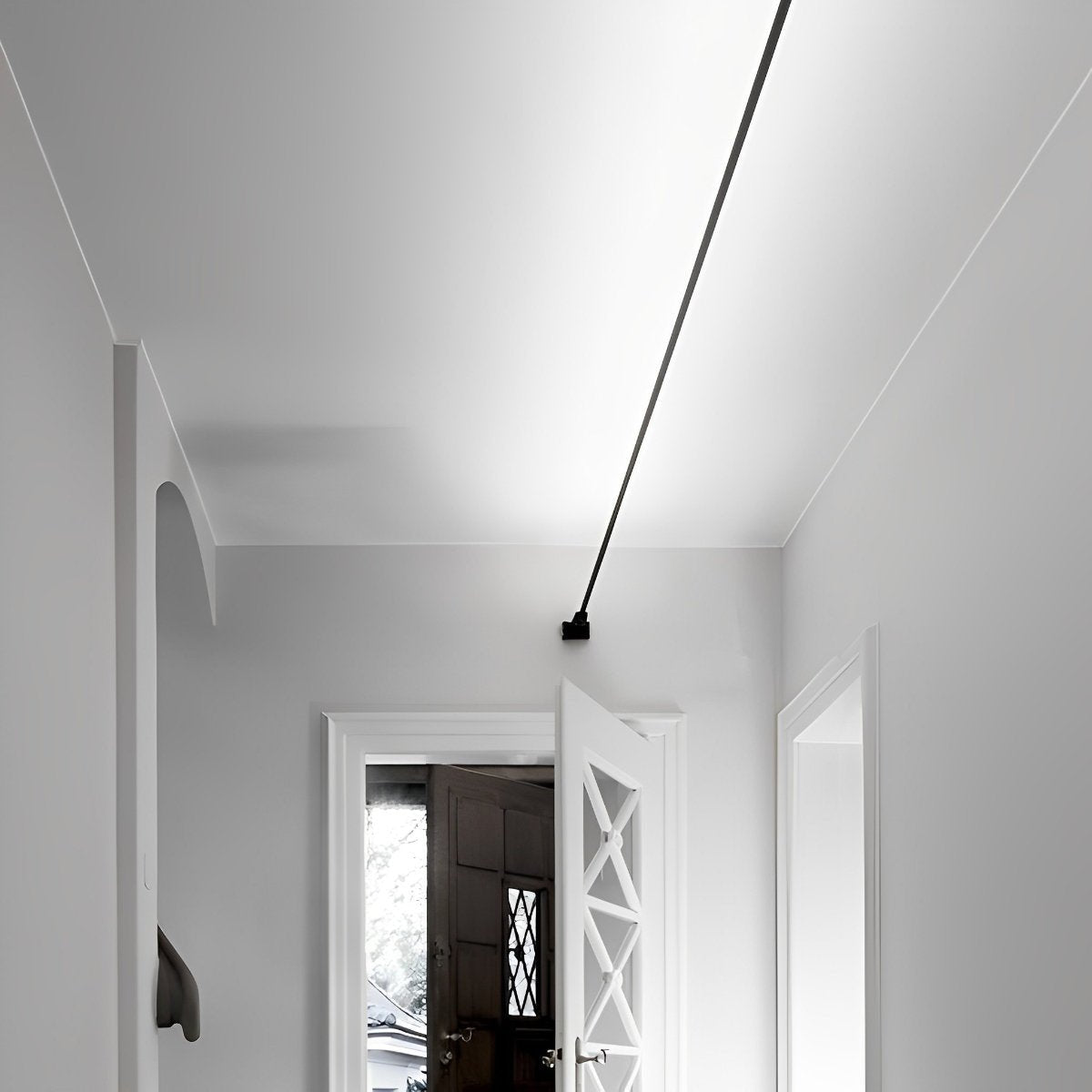 Rotatable Linear LED Tape Light for Ceiling & Wall – 13 to 33 Ft Dimmable Strip with Remote, Steel PVC Track Mount