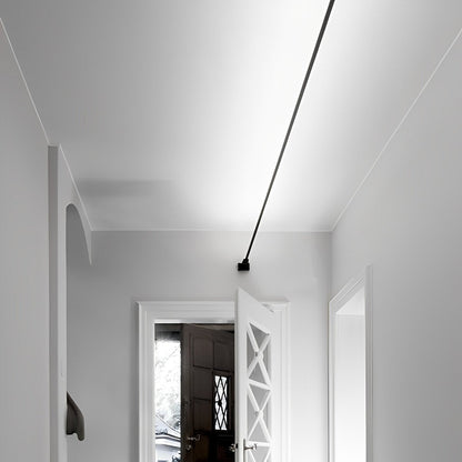 Rotatable Linear LED Tape Light for Ceiling & Wall – 13 to 33 Ft Dimmable Strip with Remote, Steel PVC Track Mount