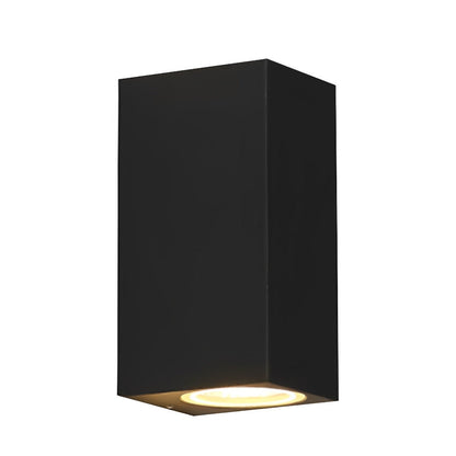 Outdoor LED Uplight Downlight Sconce 6W Aluminum Black Fixture Warm White for Patios Walkways Villa Facades Modern Architectural Accent