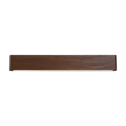 Applique murale LED rectangulaire en bois de noyer, 8 po, modes d'éclairage réglables, chambre, couloir, salon, moderne, minimaliste, Japandi, scandinave, intérieur